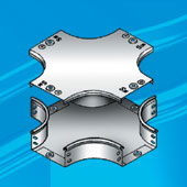 Ответвитель DPX крестообразный 400х80 inox Ответвитель DPX крестообразный 400х80 inox